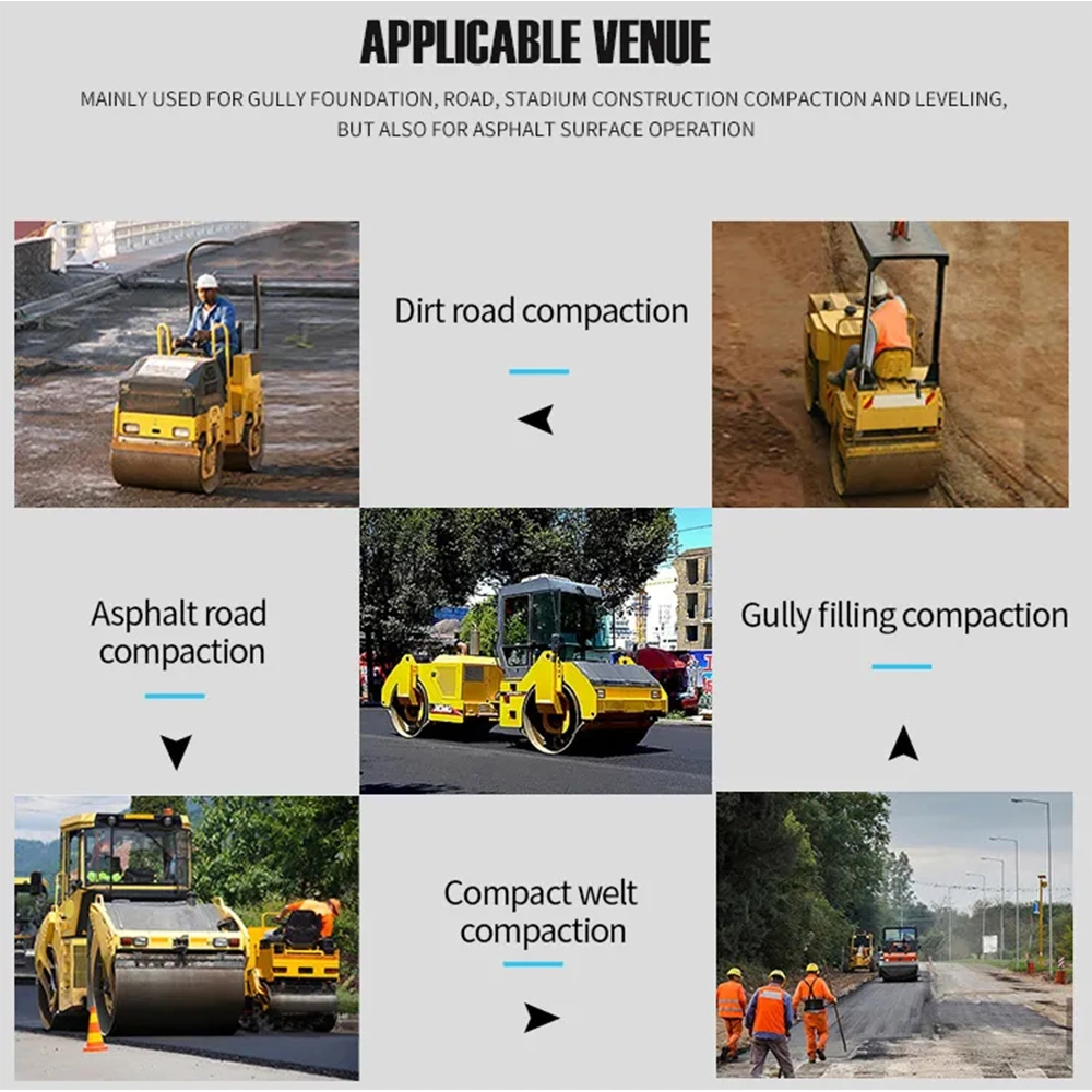 1 Ton Earth Ride Vibratory Asphalt Road Roller